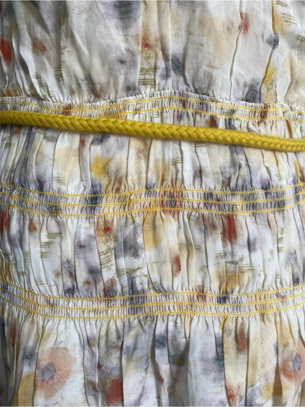 NWT Anthropologie see u soon Shallow dress off white dress size L